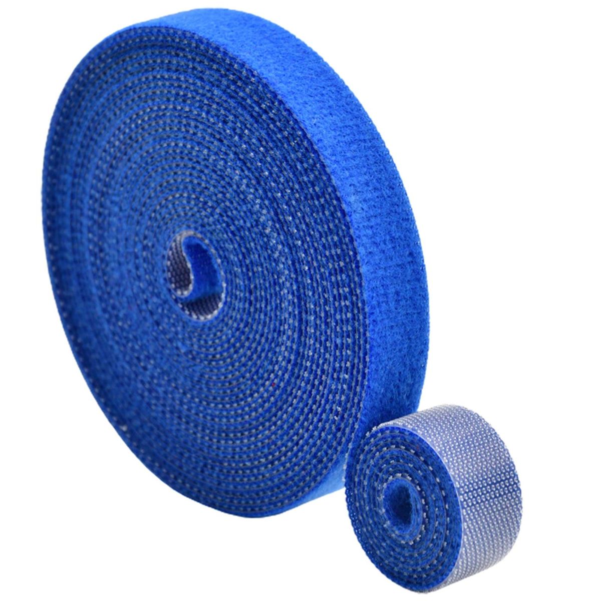 1 Roll Cable Tie Fastener Tape Design Data Cable Bundling Belt Blue