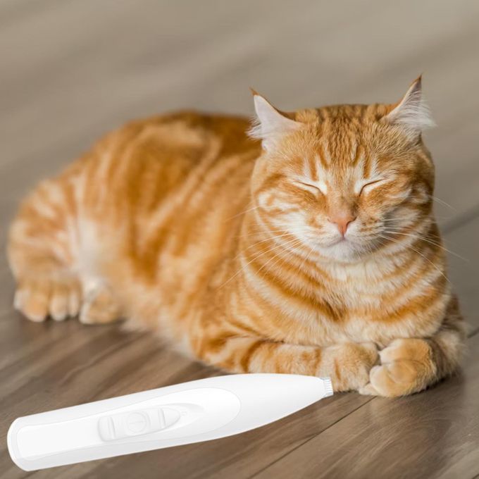 Puppy Kitten Hair Trimmer  Cordless Trimming White Rechargeable