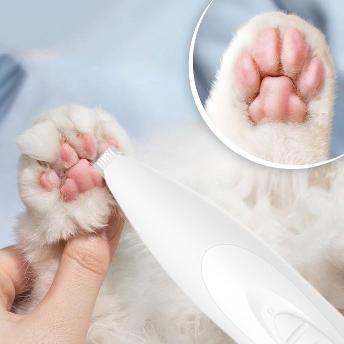 Puppy Kitten Hair Trimmer  Cordless Trimming White Rechargeable
