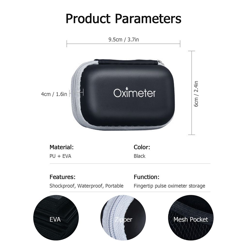 Oximeter Storage Case Fingertip Pulse Oximeter Travel Case