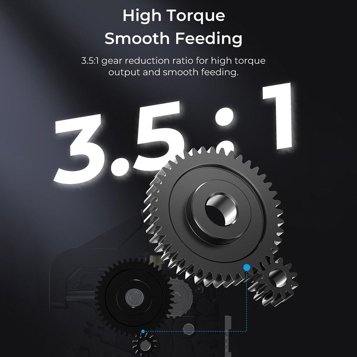 CREALITY Sprite Extruder SE Extruder Dual-gear Drive High Torque & Smooth Feeding Support Adjustable Tension Suitable for 3D Printers Ender-3/ Ender-3 V2/ Ender-3 Pro/Ender-5/Ender-5 Pro/Ender-5 Plus/CR-10