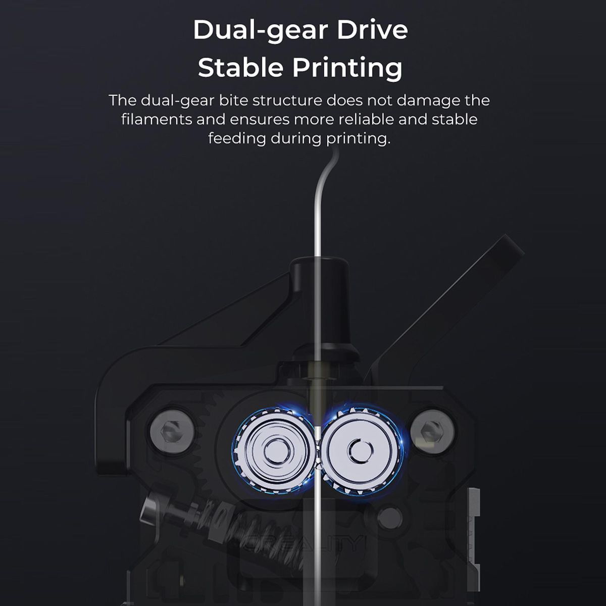 CREALITY Sprite Extruder SE Extruder Dual-gear Drive High Torque & Smooth Feeding Support Adjustable Tension Suitable for 3D Printers Ender-3/ Ender-3 V2/ Ender-3 Pro/Ender-5/Ender-5 Pro/Ender-5 Plus/CR-10