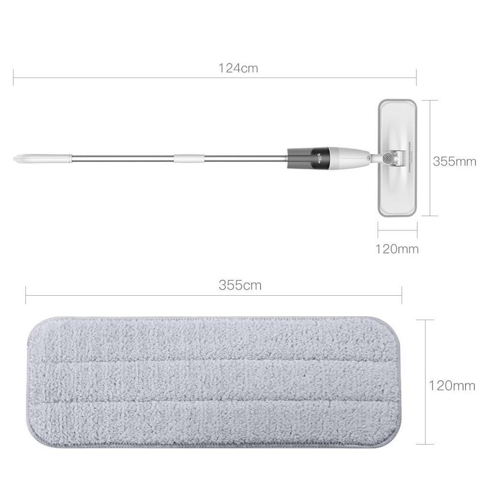 4PCS   Smart Deerma Water Spray Mop Sweeper Cloth Head Replacement Pad