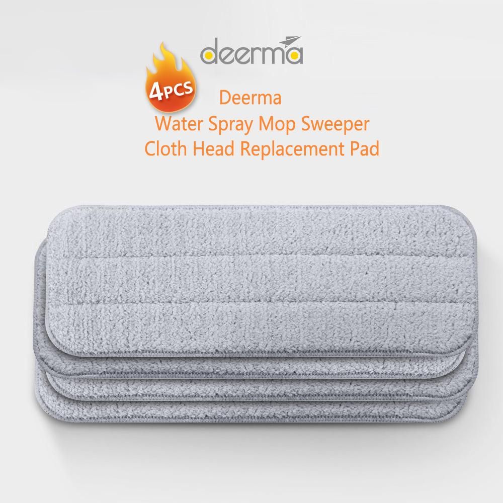4PCS   Smart Deerma Water Spray Mop Sweeper Cloth Head Replacement Pad
