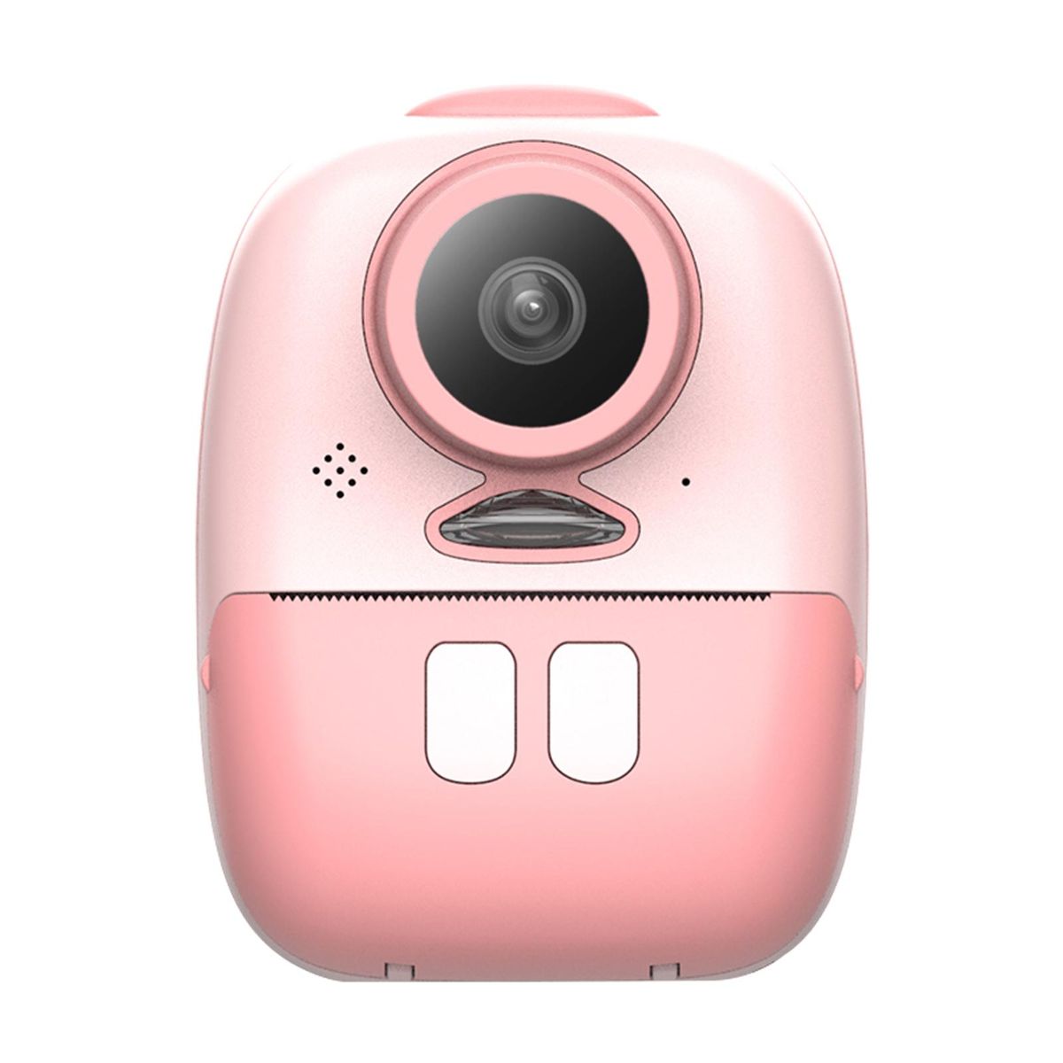 D10 Instant Camera Photo Printer 1080P HD Mini Digital Camera for Kids with LED Fill-in Light Print Paper Cartoon Sticker Color Pencils 16G TF Card Support 10 Times Magnification for Boys Girls
