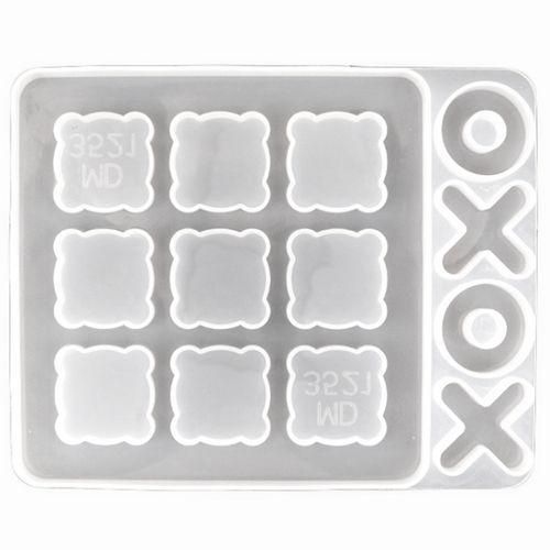 Tic Tac Toe Game Resin Molds Silicone XO Chess