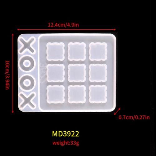Tic Tac Toe Game Resin Molds Silicone XO Chess
