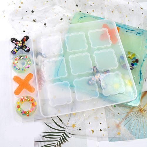 Tic Tac Toe Game Resin Molds Silicone XO Chess
