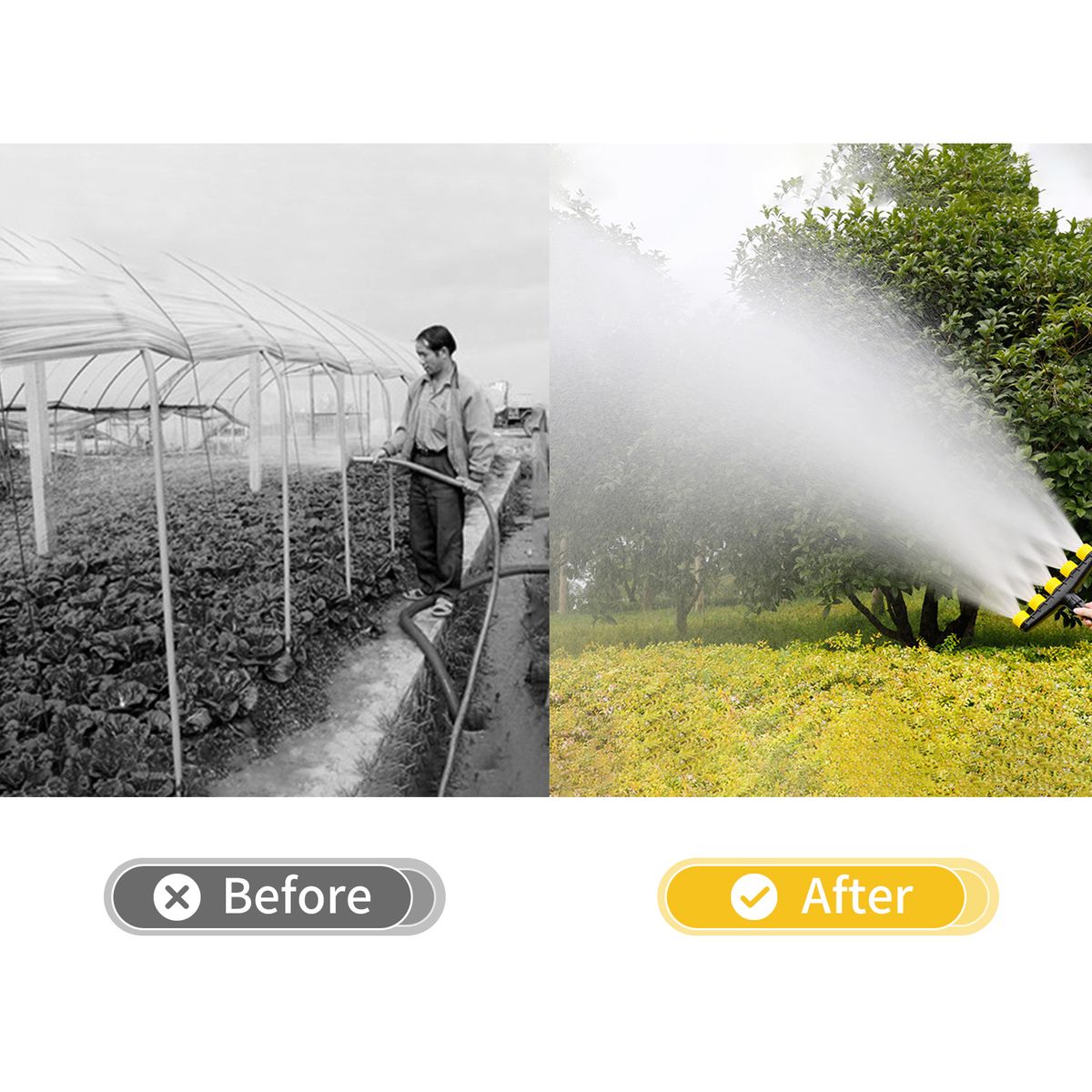 Garden Sprinkler Adjustable Multi-head Sprinkler Head