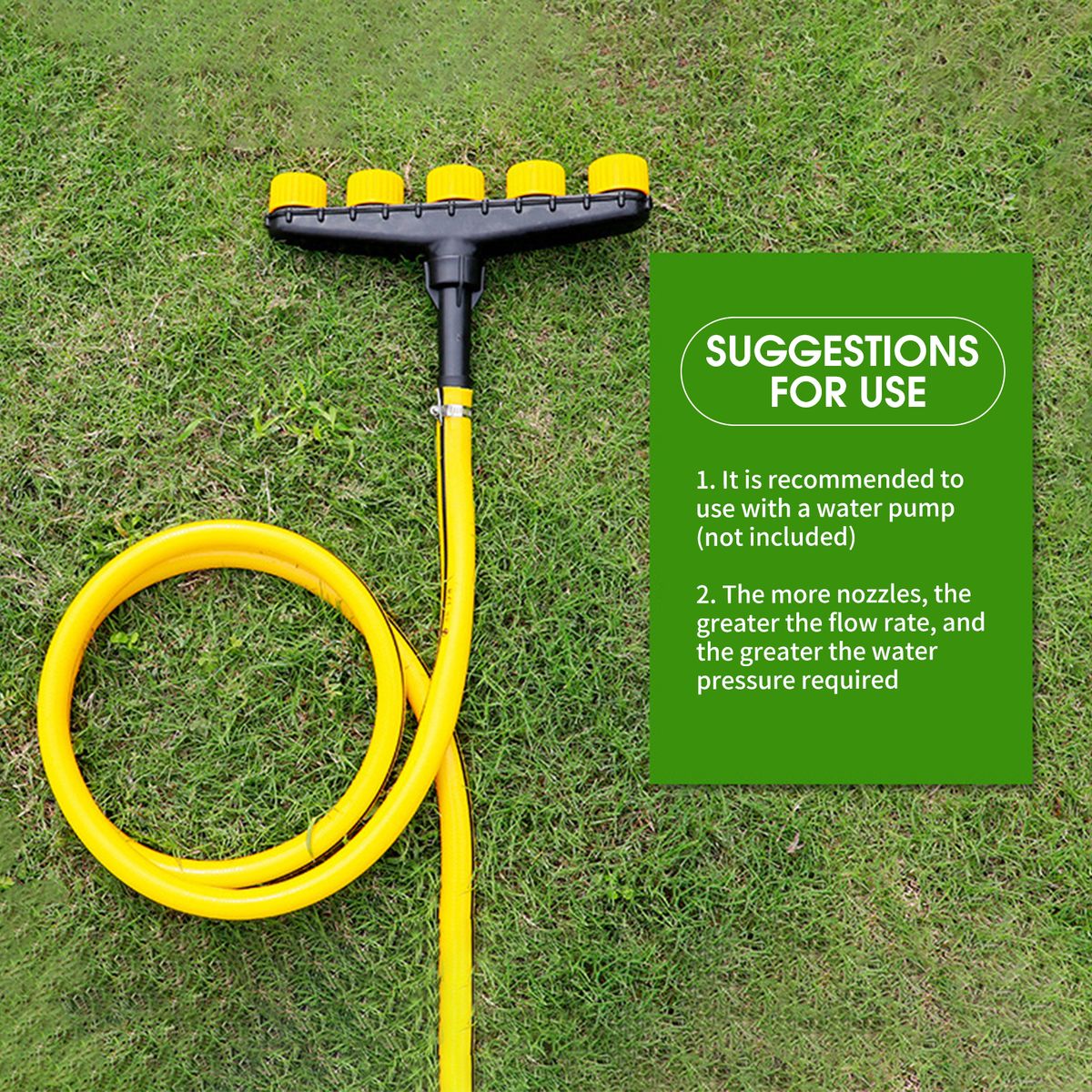 Garden Sprinkler Adjustable Multi-head Sprinkler Head