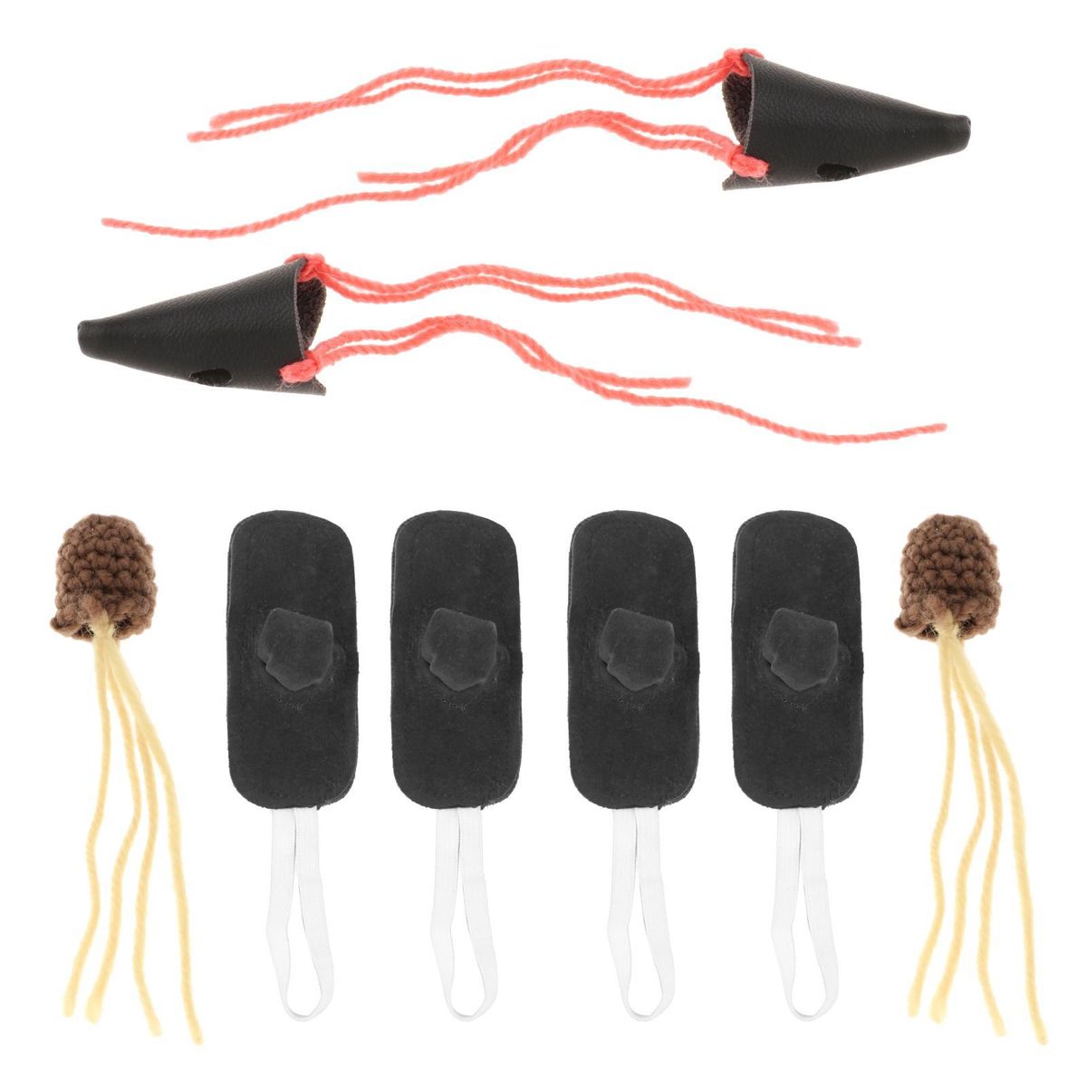 2 Set Cock Fighting Foot Cover W/ Mouth Cover Protect Chicken Mitt