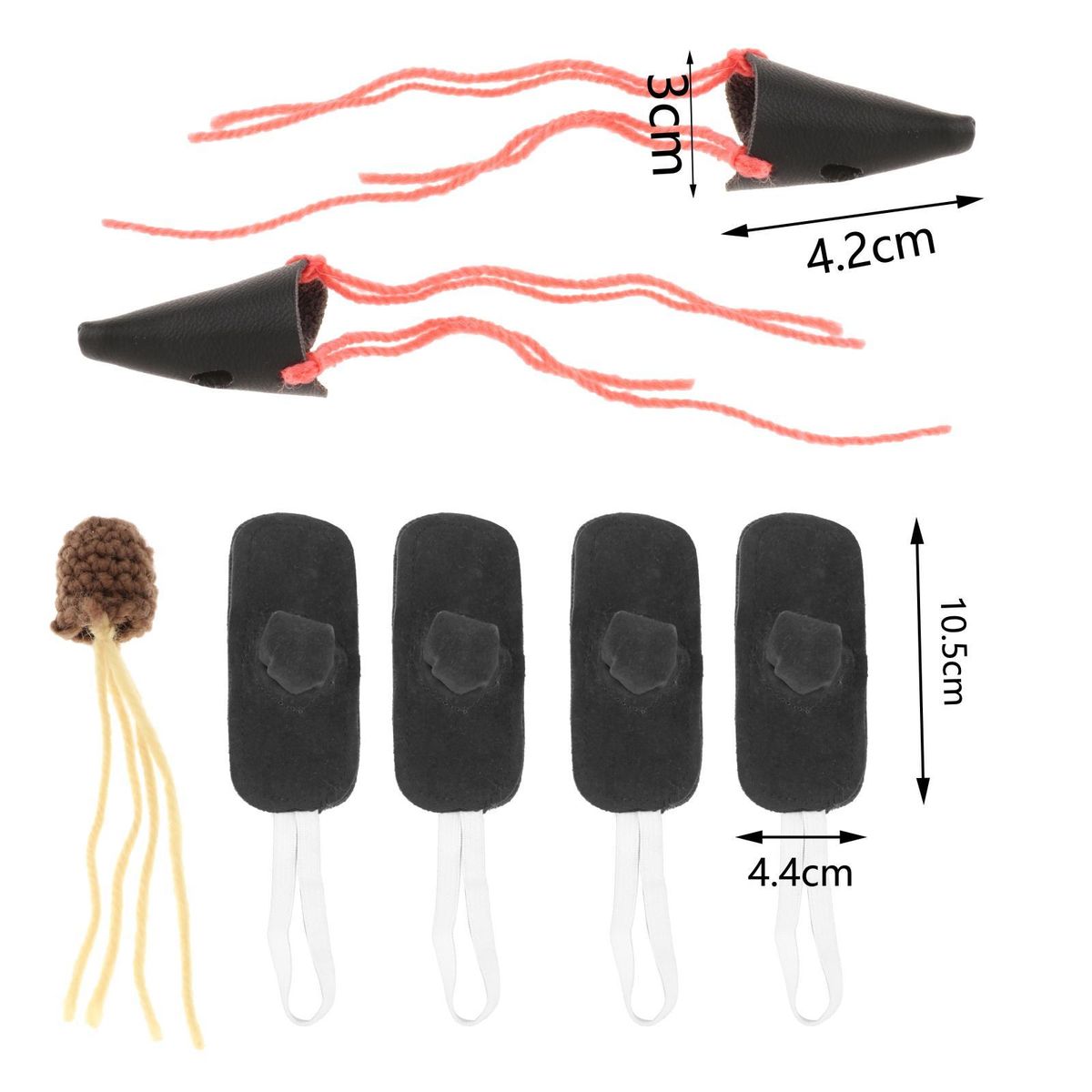 2 Set Cock Fighting Foot Cover W/ Mouth Cover Protect Chicken Mitt