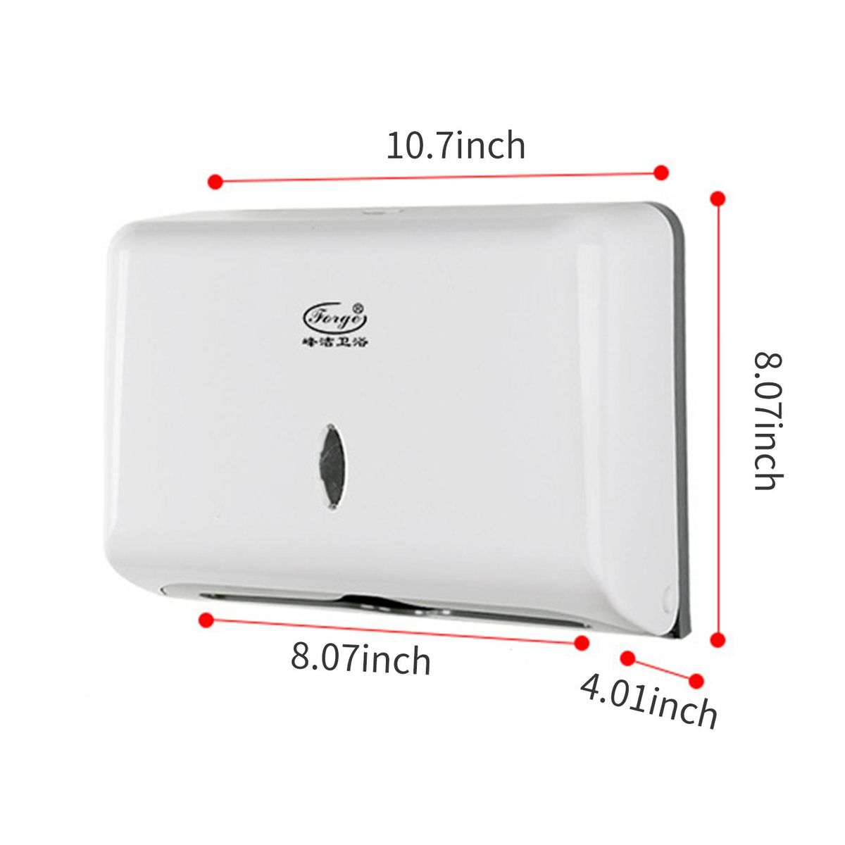 Paper Towel Dispenser No Drilling Wall Mounted Paper Towel Holder Dispenser Bathroom Toilet Tissue Dispenser Kitchen Paper Towel Dispenser with Nail-free Screw Sticker