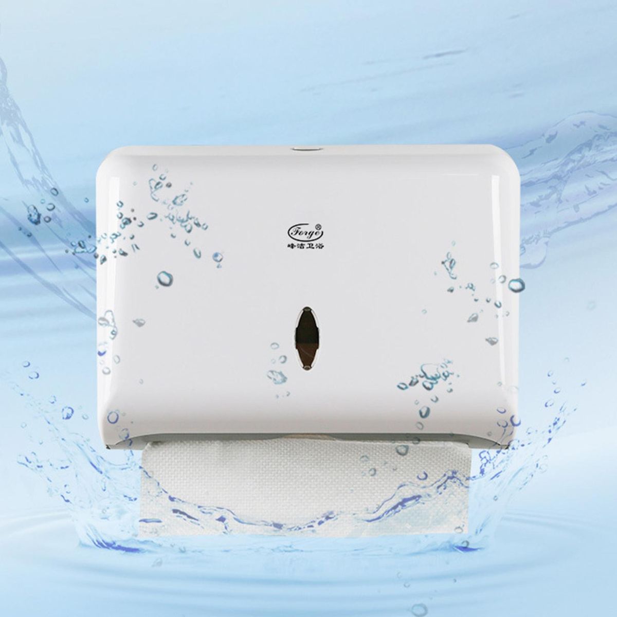 Paper Towel Dispenser No Drilling Wall Mounted Paper Towel Holder Dispenser Bathroom Toilet Tissue Dispenser Kitchen Paper Towel Dispenser with Nail-free Screw Sticker