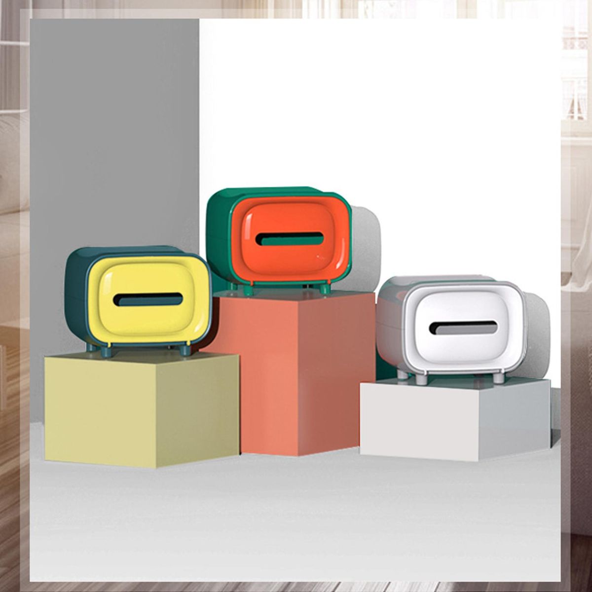 Paper Towel Dispenser Mobile Phone Holder Coreless Toilet Tissue Dispenser Garbage Bags Magnetic Switch Dispenser ome Paper Extraction Dispenser