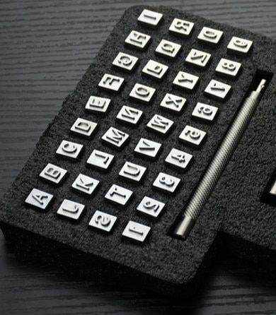 36pcs Steel Alphabet Letter Number Leather Stamp Punch Set Leather Craft Custom Name Metal Printing Mold Engraving 3.5/6.5mm