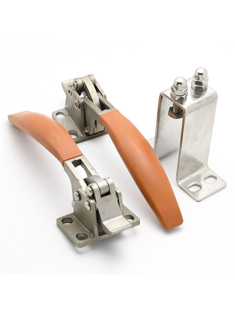 Double-Linkage Lever Door Handle Steam Box Hinge Oven Lock Knob Cold Store Seafood Cabinet Kitchen Freezer Cookware Repair Part