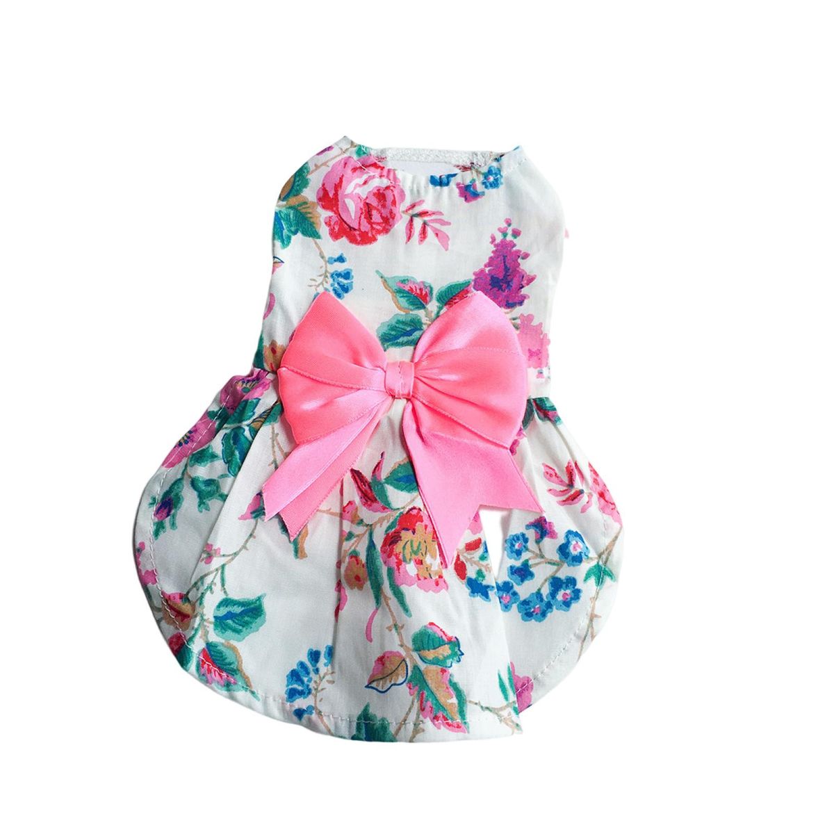 Cat Skirt Puppy Dog Skirt Pet Flower Dress White