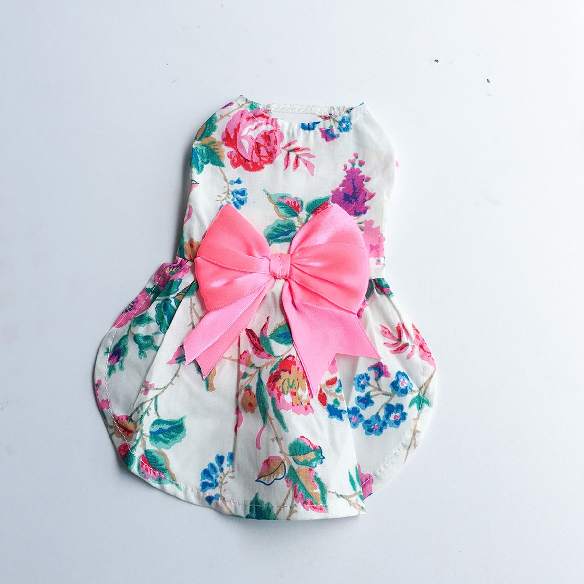Cat Skirt Puppy Dog Skirt Pet Flower Dress White