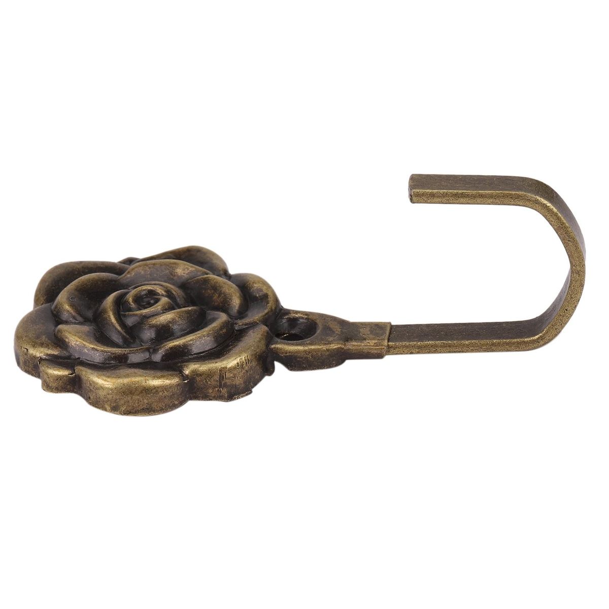 2Pcs Metal Rose Flower Curtain Tie Back Tieback Holders