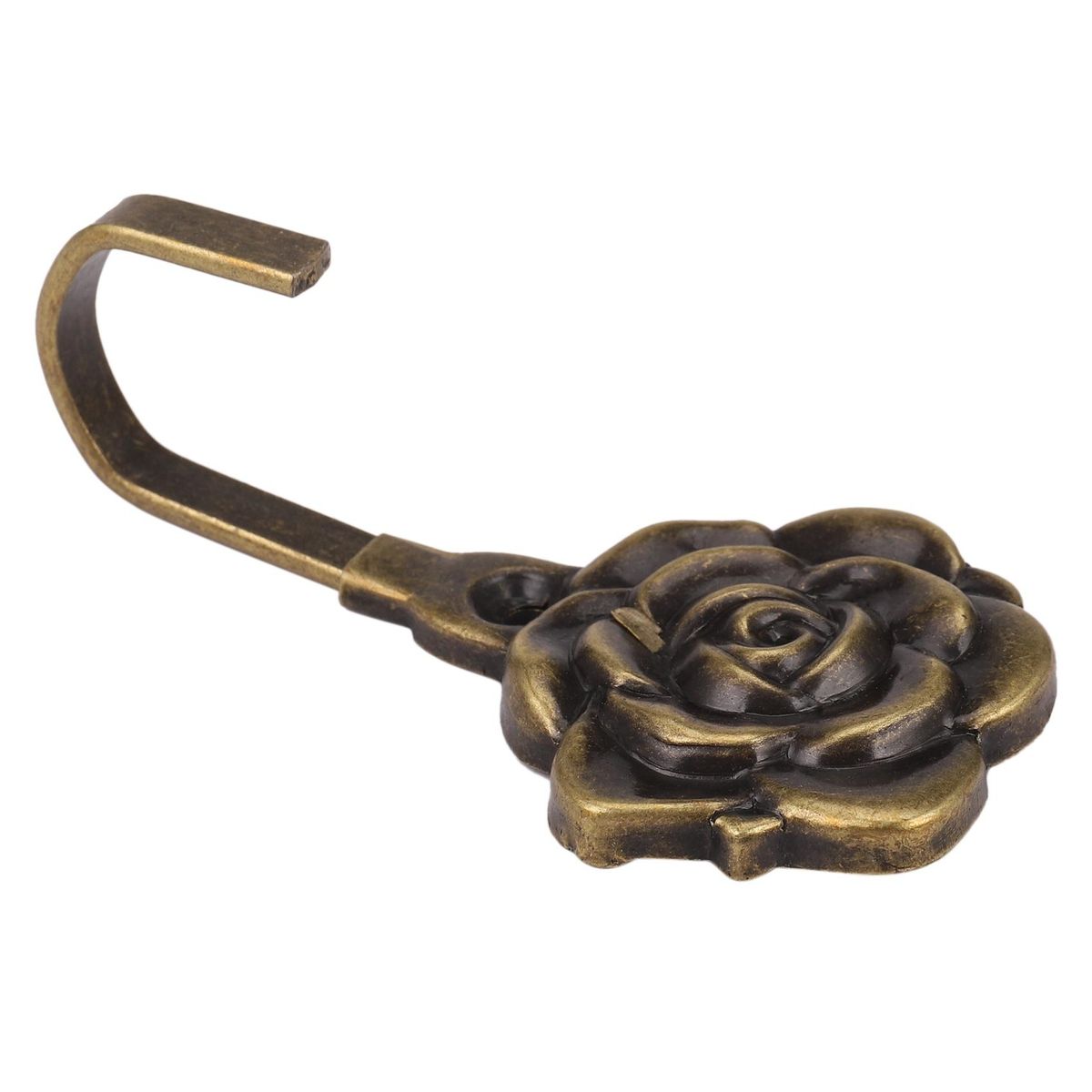 2Pcs Metal Rose Flower Curtain Tie Back Tieback Holders