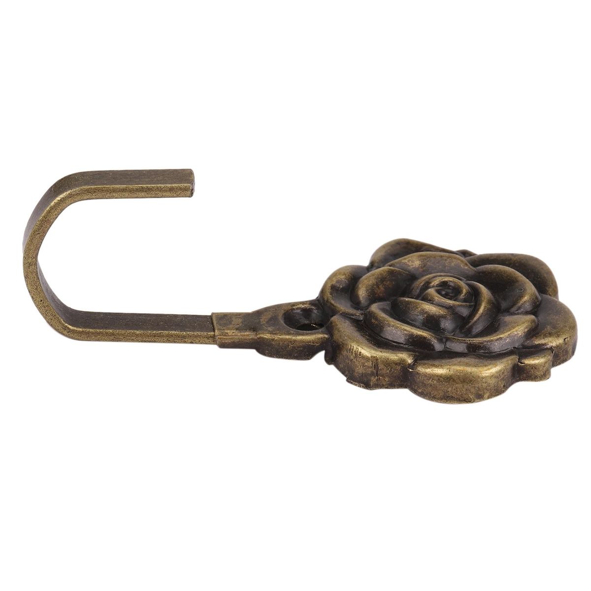 2Pcs Metal Rose Flower Curtain Tie Back Tieback Holders