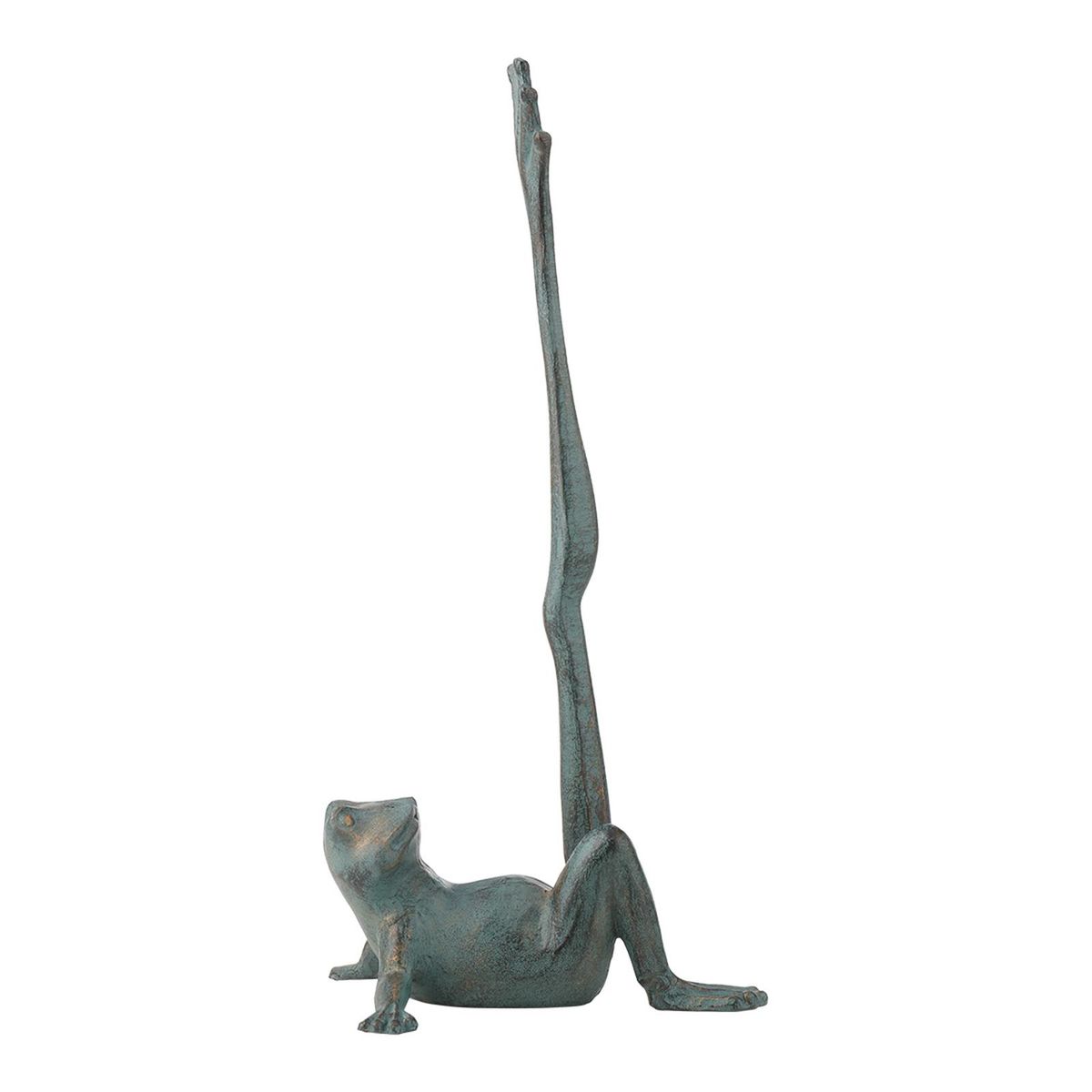 Frog Paper Towel Holder Decorative Animal Toilet Paper Roll Holder Retro Cast Iron Organizer Cast Iron Paper Towel Stand
