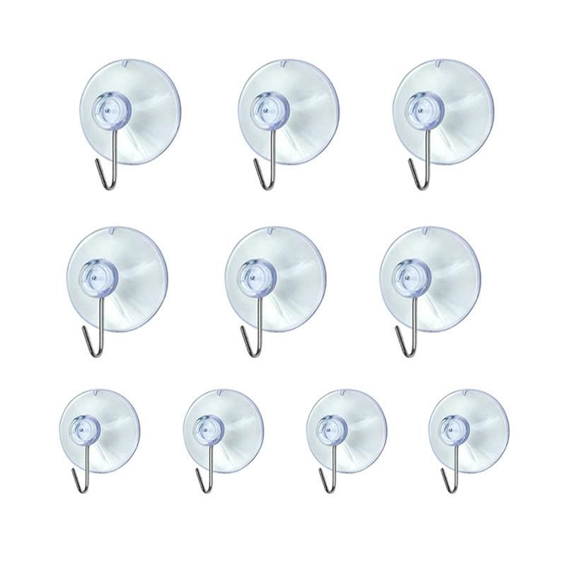 10 Windows Transparent Suction Cup Suction Cup Hook Clothes