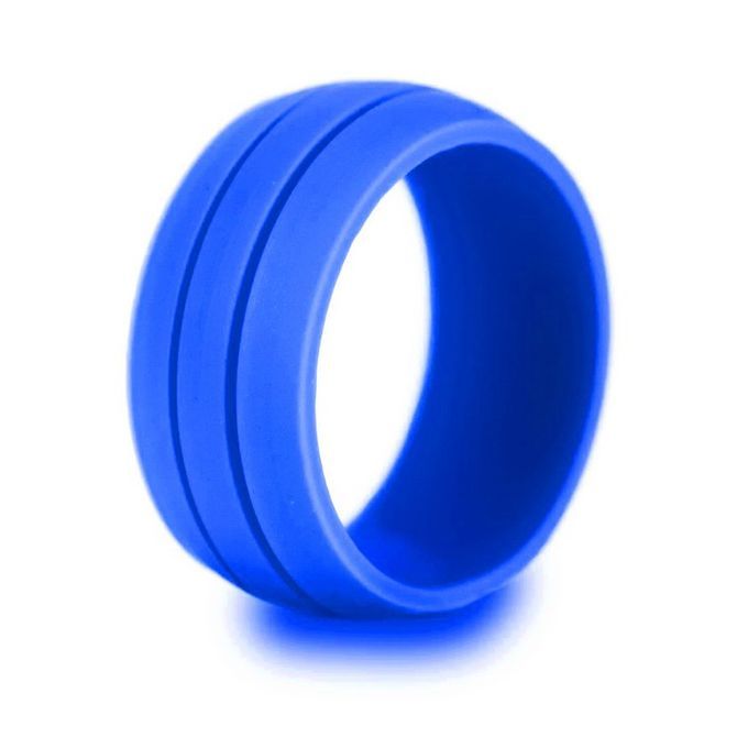 Soft Sili One Finger Rings 8.5mm Wide 1.8mm Thi Kness Ir Le Rings Sport Rings-blue-12#