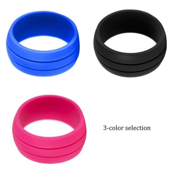Soft Sili One Finger Rings 8.5mm Wide 1.8mm Thi Kness Ir Le Rings Sport Rings-blue-12#