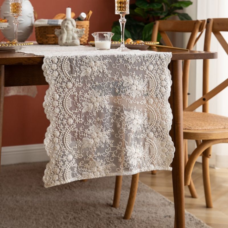 Lace Table Runner Wedding Decoration, Size: 40x260cm