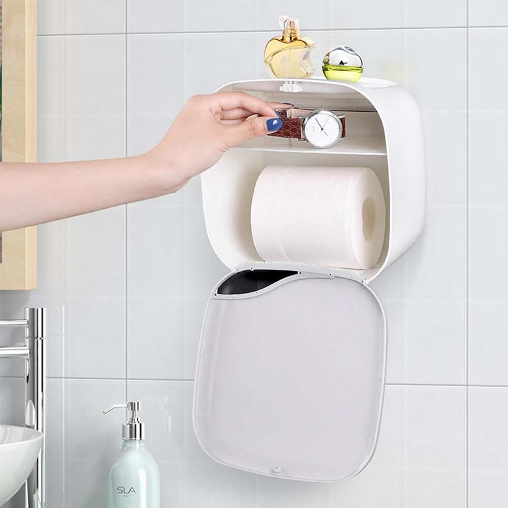 Menen Paper Towel Dispenser Wall Mounted Paper Towel Holder Dispenser Bathroom Toilet Tissue Dispenser Home Kitchen Paper Towel Dispenser
