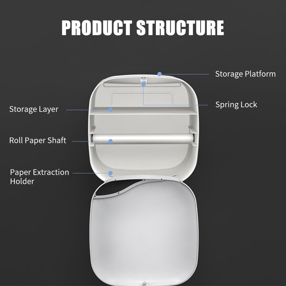 Menen Paper Towel Dispenser Wall Mounted Paper Towel Holder Dispenser Bathroom Toilet Tissue Dispenser Home Kitchen Paper Towel Dispenser