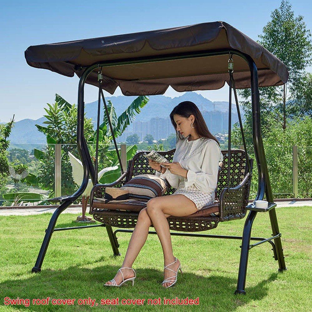 Outdoor Top Swing Canopy Waterproof Cover Garden Sun Shade