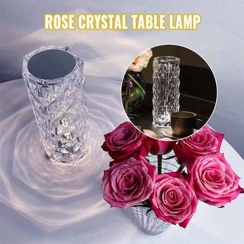 Diamond Rose Table Light 16 Color Charging Acrylic Light LED Crystal Touch Light