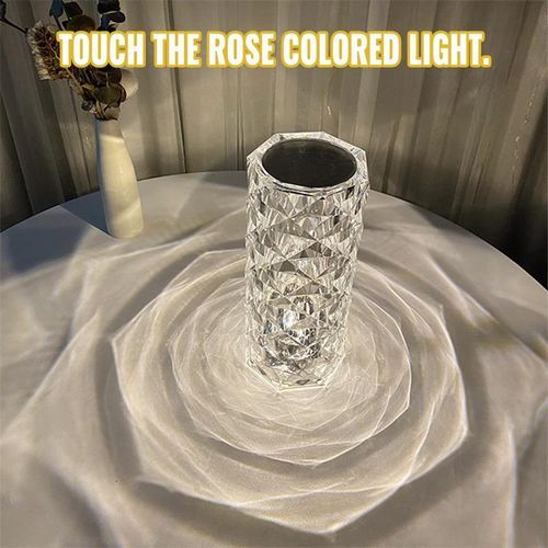 Diamond Rose Table Light 16 Color Charging Acrylic Light LED Crystal Touch Light