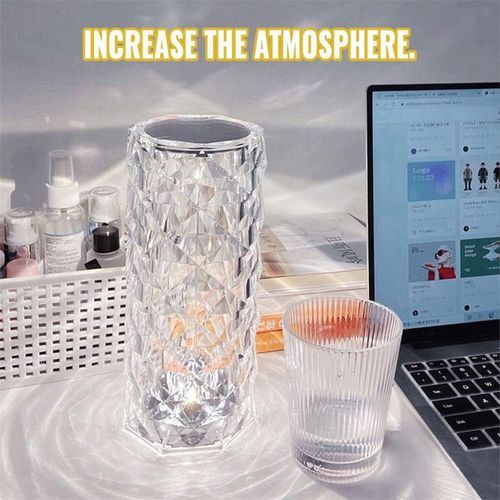 Diamond Rose Table Light 16 Color Charging Acrylic Light LED Crystal Touch Light