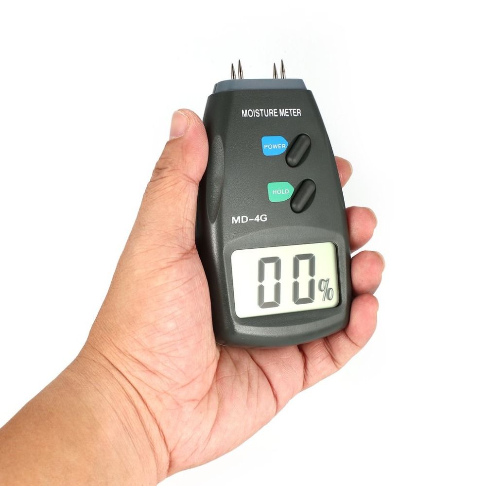 NewMD-4G 4 Pins Wood Moisture Meter Digital LCD Soil Grain