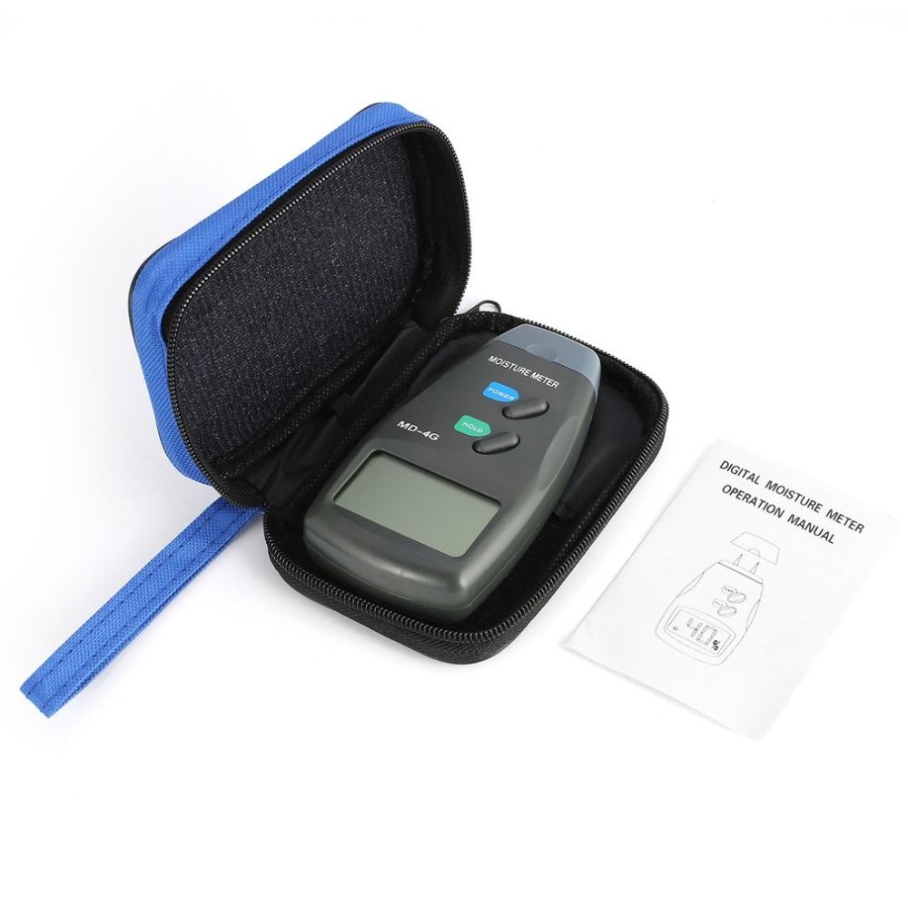 NewMD-4G 4 Pins Wood Moisture Meter Digital LCD Soil Grain
