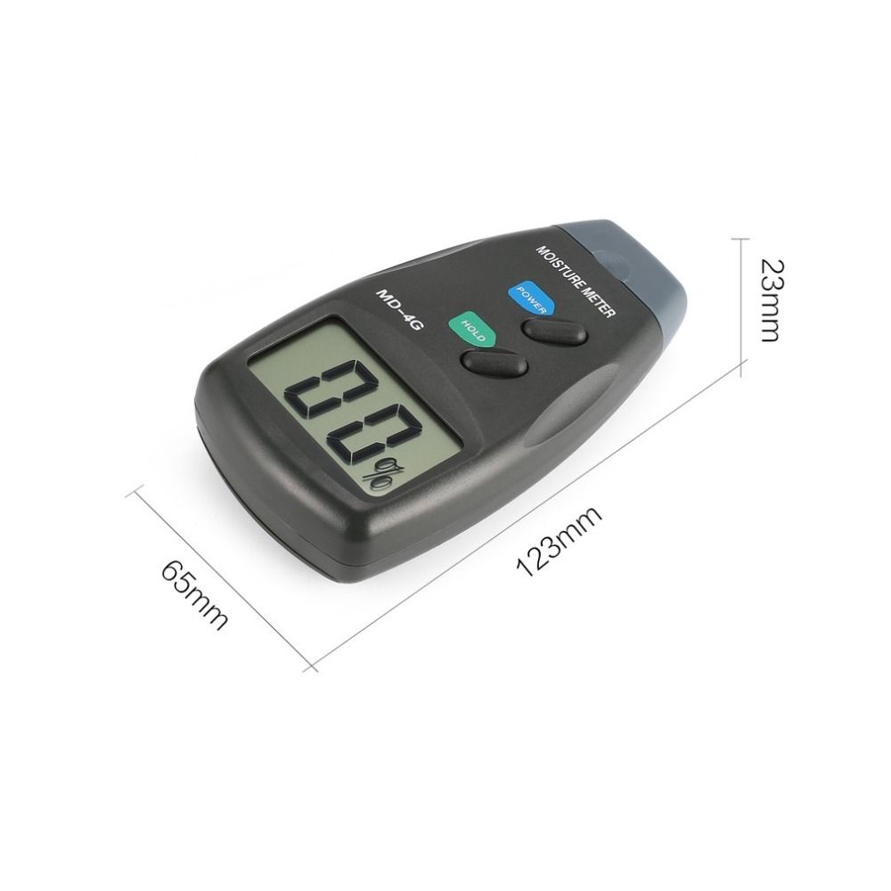 NewMD-4G 4 Pins Wood Moisture Meter Digital LCD Soil Grain