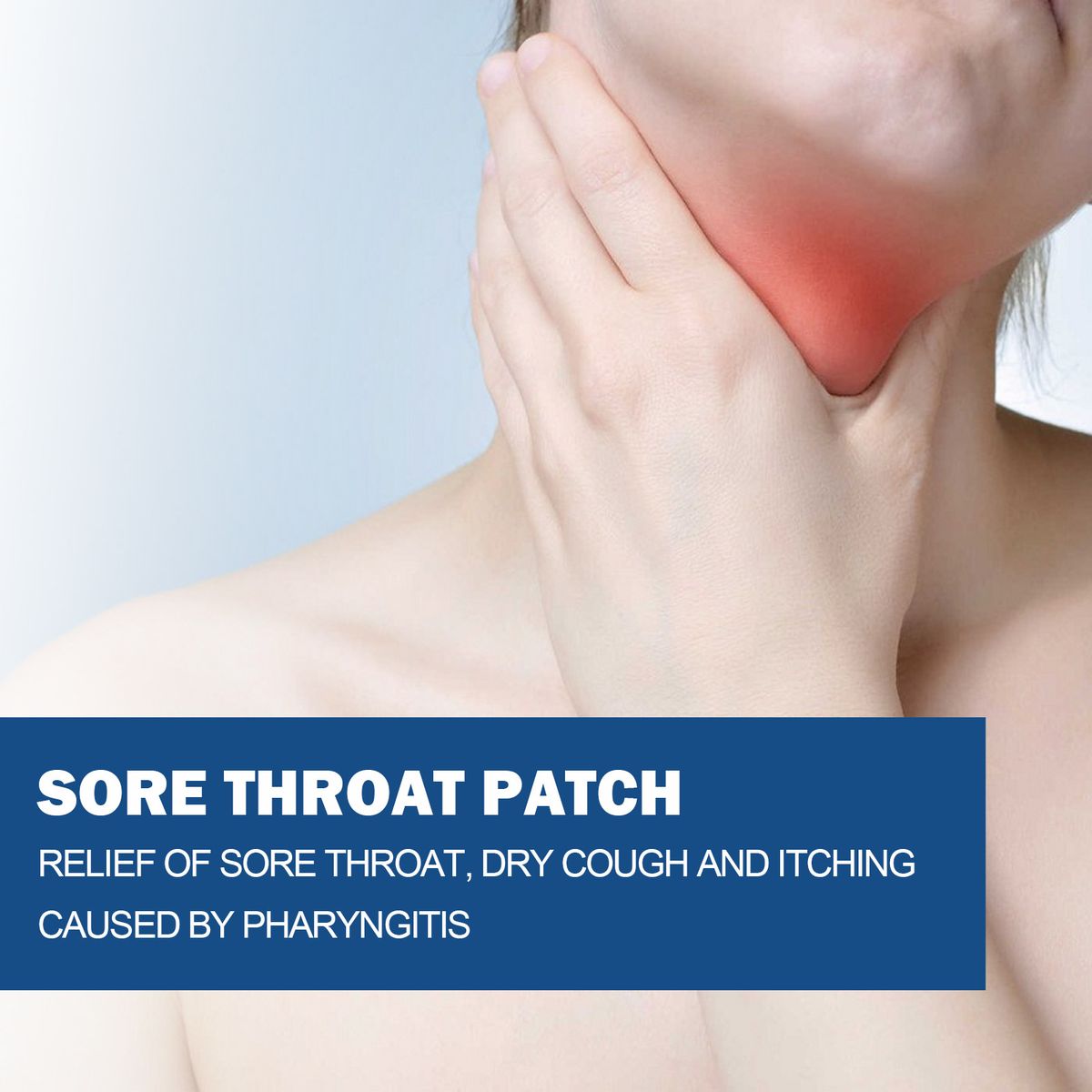 10Pcs Sore Throat Patch Relieve Pain Discomfort Plaster