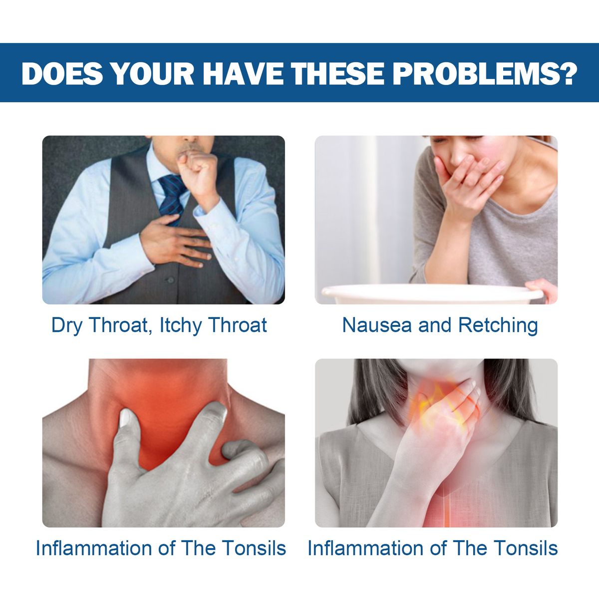 10Pcs Sore Throat Patch Relieve Pain Discomfort Plaster