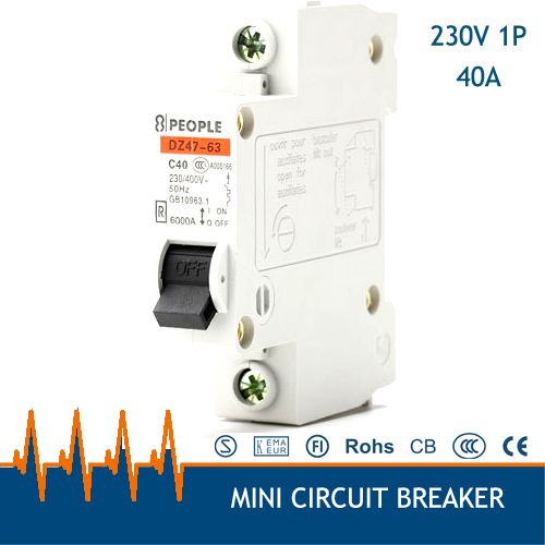 1P 220v-400V 40A Dz47-63 Air Switch Household Circuit