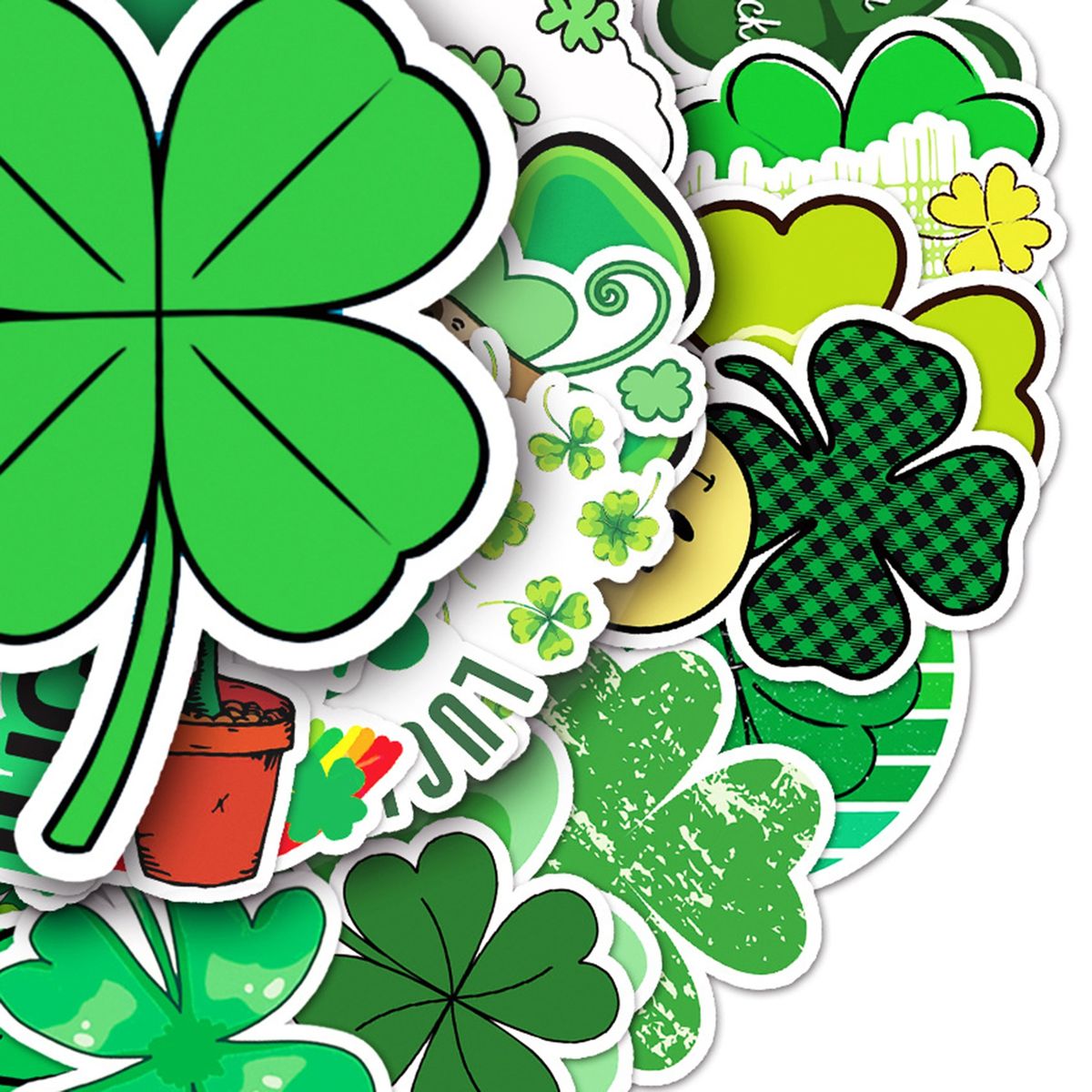 50Pcs Album Stickers High Viscosity Luggage Stickers Green