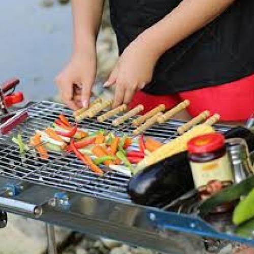 10Pcs  Barbeque Skewer Needle BBQ Kebab Stick