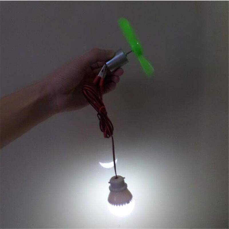 Mini 90mm Blade DIY Wind Turbines DC Generator Model