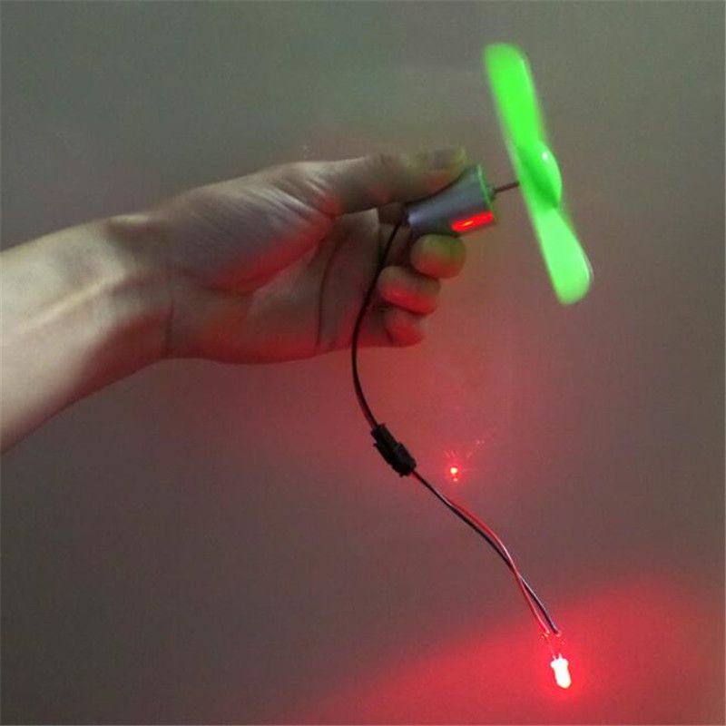 Mini 90mm Blade DIY Wind Turbines DC Generator Model
