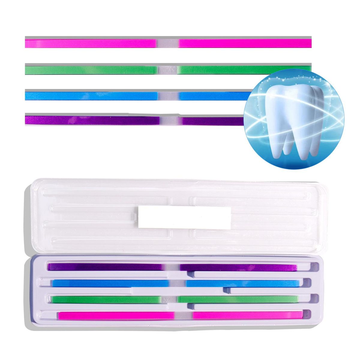 60Pcs/Pack Dental Polishing Strips Teeth Polishing Finishing Kit Interdental Sanding Tool Tooth Sandpaper