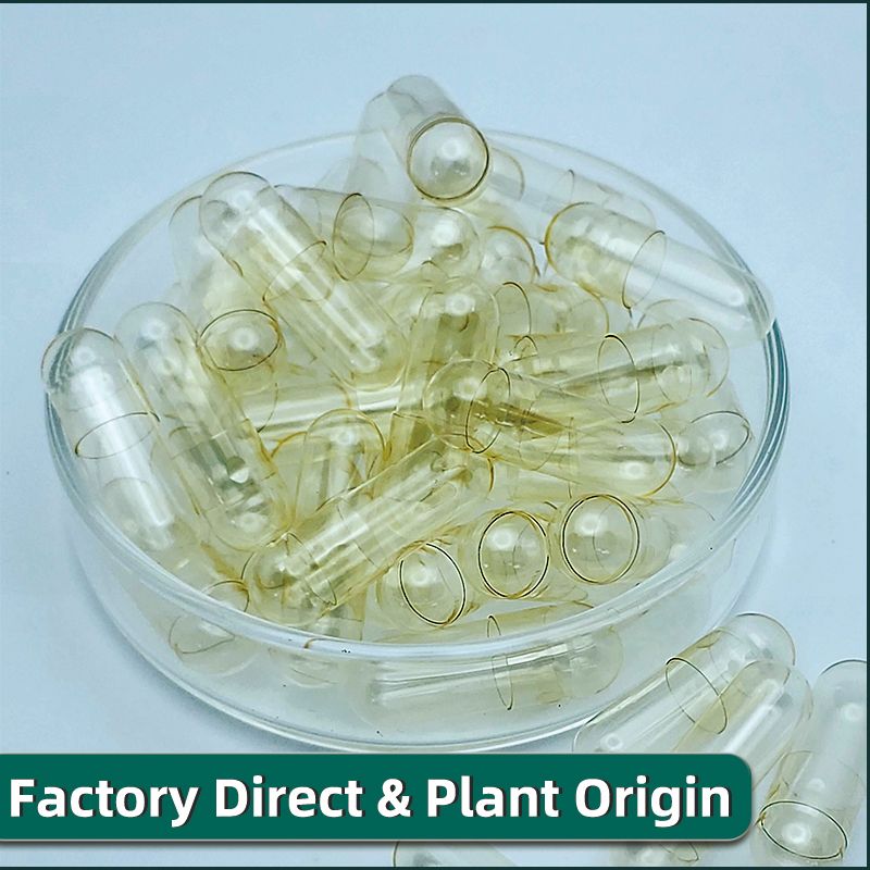 1000pcs Empty Capsules Size 0 Empty Vegetarian Capsules Cellulose Clear HPMC Plant Empty Capsules Pill Case Vegetarian Capsules 1000pcs Transparent