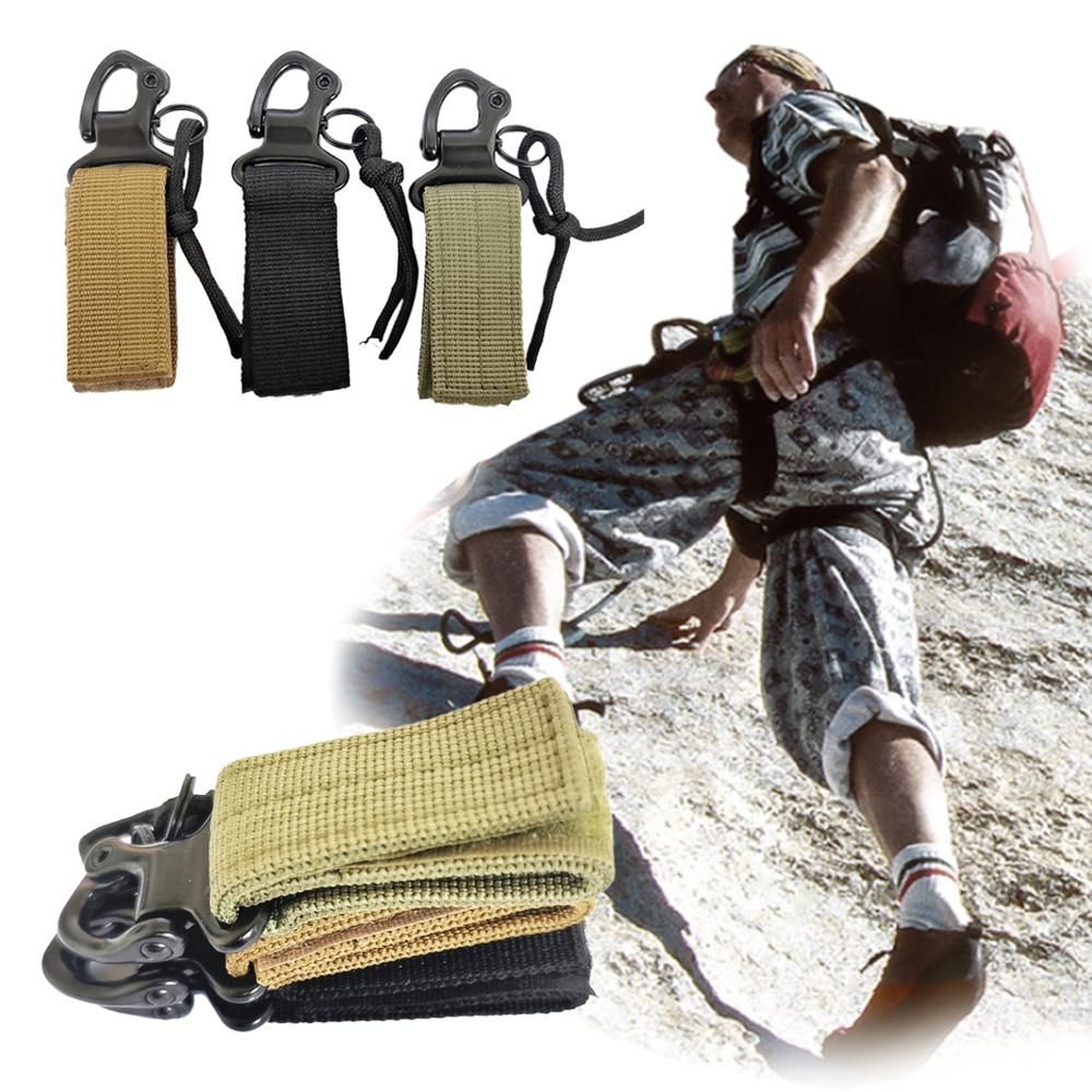 Multifuntcional Waterbottle Buckle Hook Carabiner Webbing Bottle Holder Belt Keys Carrying Clip Kettle Hanger Portable for Outdoor Camping Hiking Traveling